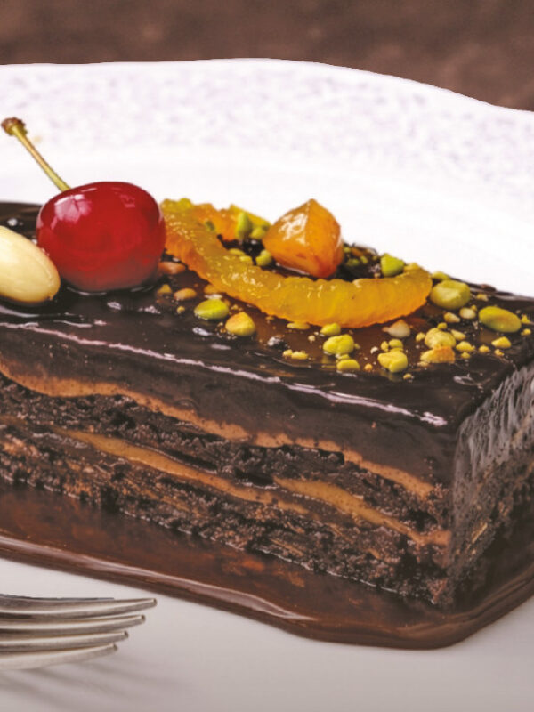 Melanzane al cioccolato, monoporzione glassata al cioccolato